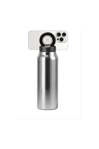 Thermohis 3434 Çelik Termos Telefon Tutuculu Gri