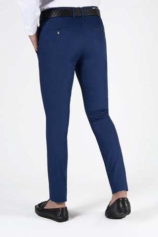 Terapi Men Erkek Slim Fit Petekli Italyan Kesim Keten Pantolon 21k-2200420-6 Sax Sax