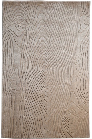 Çam Halı Emboss Jr 06 Bej Modern Desen Yeni Zellanda Yünü Ve Viskon El Dokuması Halı - 160x230 Bej