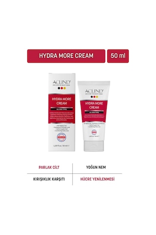 Aclind Hydro More Cream Yoğun Nem Ve Pürüzsüz Cilt Bakım Kremi