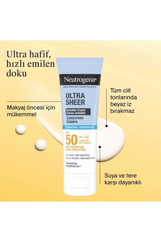 Tr Ultra Sheer Hydrating Cream Spf50 Yüz Güneş Kremi 50 Ml