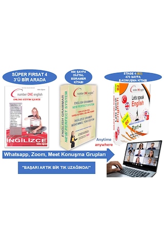 E - Gramer Kitabı + B2 - Ekonuşma Rehberi - Online Eğitim + Konuşma Grubu