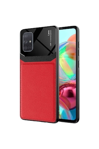 Galaxy A71 Kilif Zore Emiks Deri Görünümlü Kilif 500471320