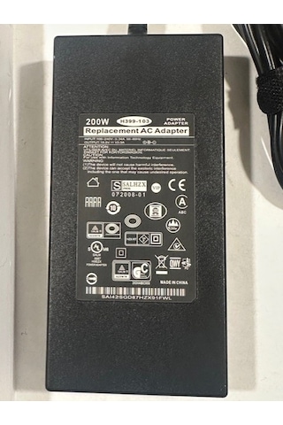 19.5 Volt 10.3 Amper Hp Uyumlu Notebook Adaptör 200 Watt 4.5 Mm 3.0 Mm Notebook Adaptör
