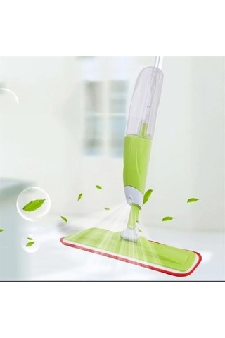 Büro Ev Ofis Yazlık Hijyeni İçin Döner Başlı Hazneli Spreyli Parke Ahşap Fayans Temizler Mop