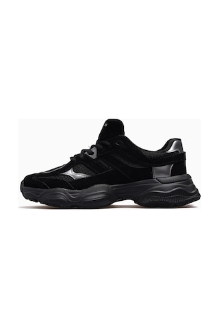 Lufian Mery Kadın Deri Sneaker Spor Ayakkabı 26y 112230036 M Siyah Siyah