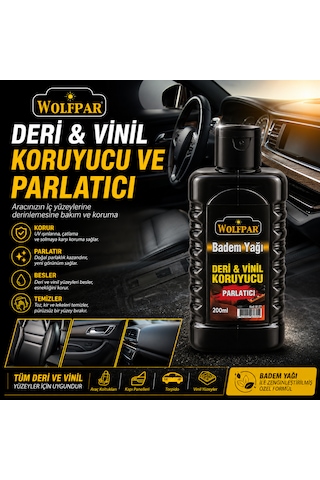 Deri Vinil Koruyucu Parlatıcı Badem Yağlı 1