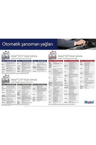 Mobil Atf Multi Vehic Dexron 6 Tam Sentetik Otomatik Şanzıman Yağı 1 L