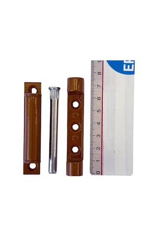 Plastik Pencere Ve Kapılar Için Metal Menteşe 75mm Kısa Tip Kahverengi Genel
