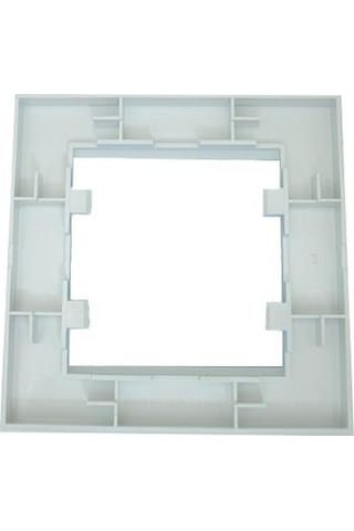 Karen Beyaz Tekli Priz Çerçevesi Modern Ve Dayanıklı Çerçeve