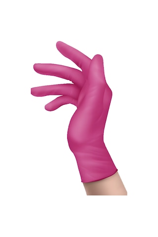 Coremed Nitril Pembe Muayene Eldiveni M - 1 Paket 100 Lü M