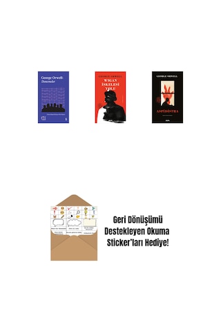 Everest Açıkhava 24 - Denemeler + Wigan İskelesi Yolu Ciltli + Aspidistra Ciltli + Okuma Sticker'ları