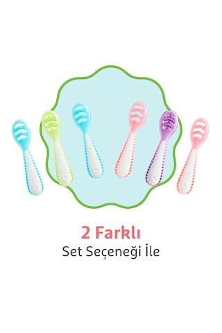 Munchkin Gentle Dip İlk Bebek Kaşığı 3'lü Set 4 Ay+ Aşamalı Beslenme Bpa İçermez Unisex Mavi-yeşil Mavi - Yeşil
