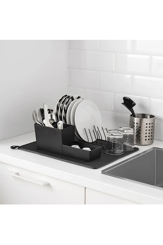 Bulaşık Kurutma Siyah Örtüsü Nanofiber Ultra Emici Bulaşık Örtüsü Bulaşık Matı Kurulama Bezi