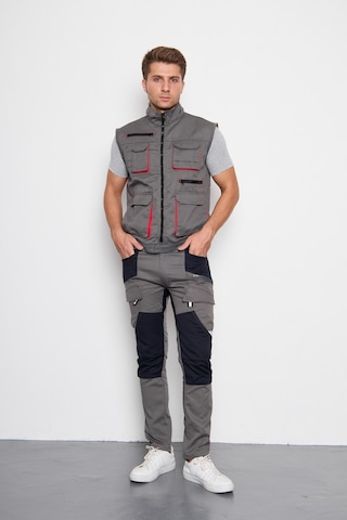 Orange Safety Gri Takım Berlin Harman Karışımı Yelek + Pantolon 001