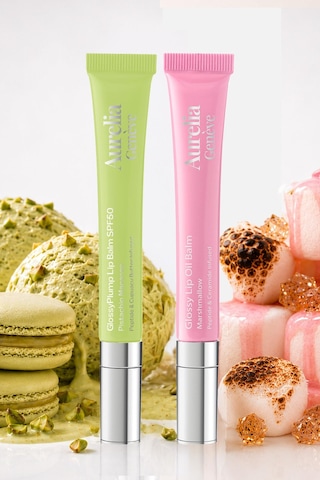 Sunlit & Soft Spf Lip Essential - Güneşten Koruyucu & Dolgunlaştırıcı, Nemlendirici Etkili İkili Lip Balm Seti Soft Pembe & Altın Işıltılı Şeffaf