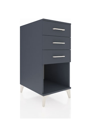 Kronos Komodin 3 Çekmeceli 44x59x96 Antrasit-antrasit Antrasit