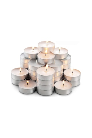 Vıp Kalite 100 Adet Beyaz Tea Light Mum Beyaz Mum Yılbaşı Mumları 100 Pcs Vıp White Tea Light Candle