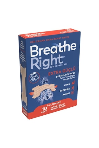 Breathe Right Ekstra Burun Bandı Normal Boy 10'lu