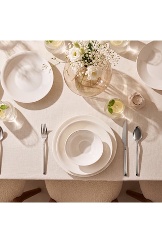 Aryıldız Venice White 24 Parça 6 Kişilik Yemek Takımı Renkli