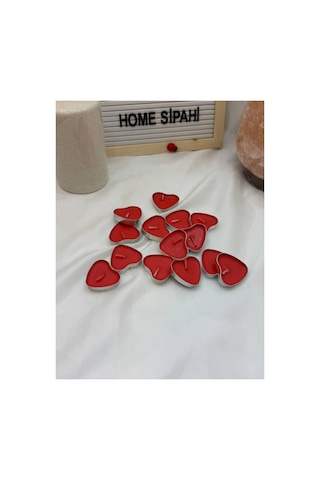 Tealight Mum 15 Adet Kalpli Kırmızı