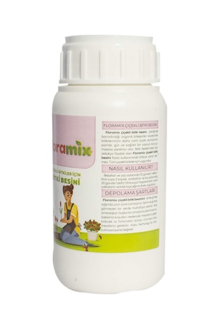 Floramix Çiçekli Bitkiler İçin Solucan Gübreli Bitki Besini - Vitamini 250 ML