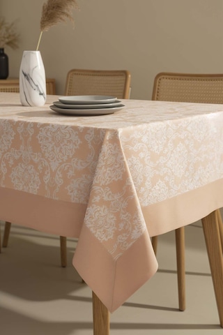 Rivaistanbul Damascus Cappuccino Masa Örtüsü 160x220 Cm Çok Renkli