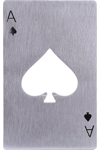 Xiyyadms 420 Çelikten Yapılmış 8.5x5.5cm Kartpostal A Desenli Kolay Taşınabilir Bira Açıcı 1 Adet Diğer