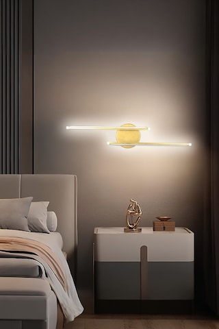 Sare Aplik Modern Tasarım Eskitme Renk - Gün Işığı Ledli Banyo - Eskitme