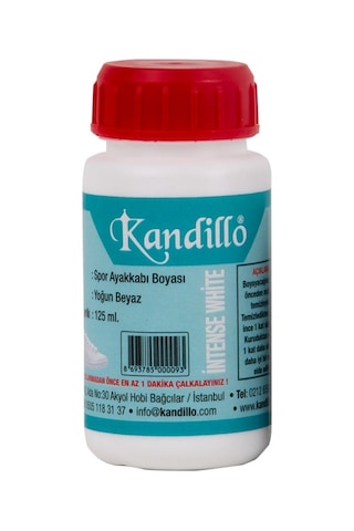 Kanken Kandillo Yoğun Kapatıcı Beyaz Spor Ayakkabı Ve Deri Boyası 125 Ml Beyaz