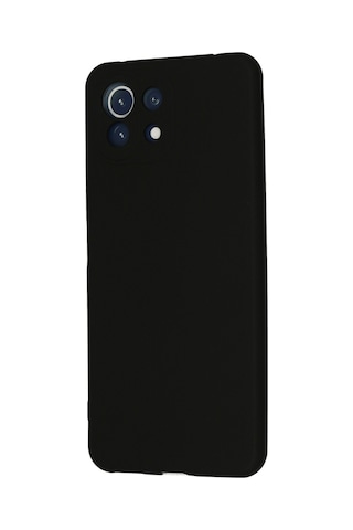 Mi 11 Lite Kılıf Nano İçi Kadife Silikon - Siyah Çok Renkli