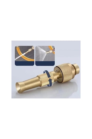 10 Adet Ayarlanabilir Basınçlı Hortum Başlığı Pirinç Nozul Gold, Bahçe Sulama, Araba Yıkama, Köpek Yıkama, Jet Spray Nozzle