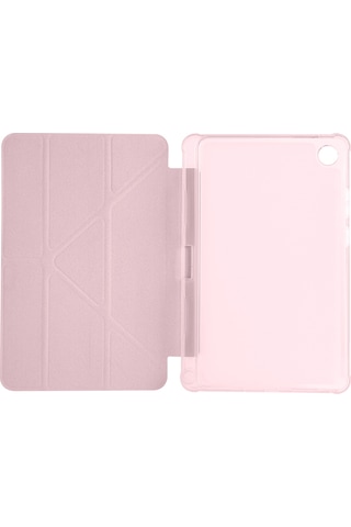 Maks Technology Lenovo Tab One 8.7 Tb-305fu Kılıf Mkst Tri Folding Kalem Bölmeli Standlı Kılıf - Rose Gold Tablet Kılıfı