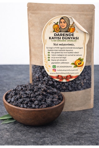 Karaman Üzümü Siyah Çekirdekli Doğal Kurutulmuş Kuru Üzüm 1 Kg