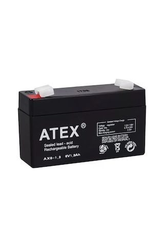 Akü 6 Volt 1.3 Amper Atex Akü 98 X 25 X 52 Mm