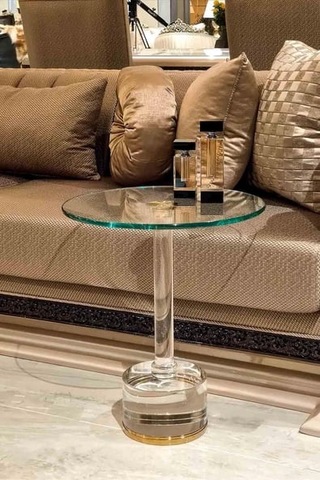 Dulda Akrilik Firuz Sehpa Şeffaf