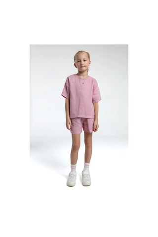 Rolypoly Kız Çocuk Pembe Şort Takım Rp3627-c-v2 Pembe