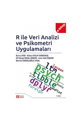 R İle Veri Analizi Ve Psikometri Uygulamaları E-kitap