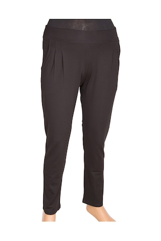 Barem Kadın Pensli Çelikli İnterlok Siyah Pantolon Siyah