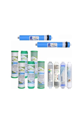 Buzsu Açık Kasa Filtre Seti Eko Paket 2X Membran 2X Ön Filtre