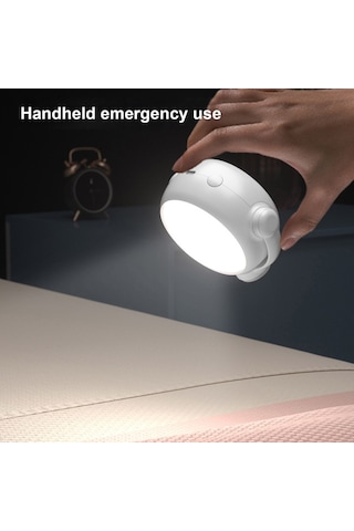 Dianziye Kabinette Ve Yatak Başında Kullanılabilir, Manyetik Şarjlı, Kumandalı, 1200mah Pil, Kare Demir Levha Delikli, Modern Stil Gece Lambası Ve Duvar Lambası Beyaz