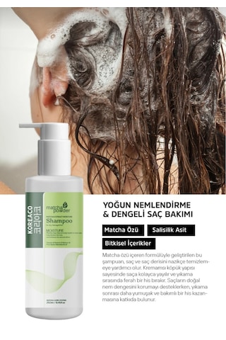 Matcha Kuru Ve Güçsüz Saçlara Özel Mucize Şampuan Tüm Saç Tipleri