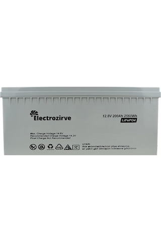 Electro Zirve 12.8v 200ah Lityum Akü Lifepo4