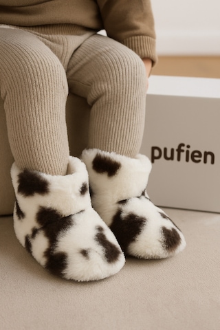 Çocuk Ve Bebek Panduf, Kışlık Peluş Bot, Yumuşak, Sıcak Tutan, Kaymaz Tabanlı Ev İçi Patik - Siyah