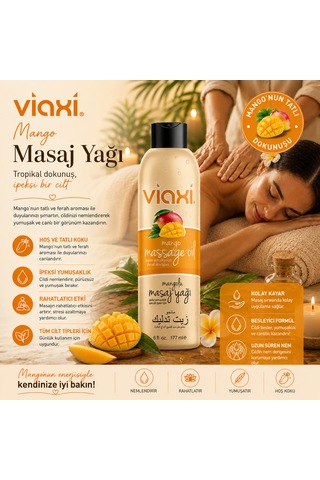 Viaxi Mangolu Masaj Yağı 177 Ml.