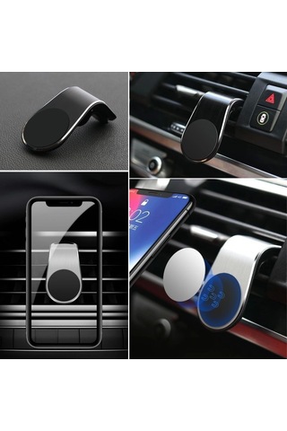 Buffer Havalanndırma Izgarasına Takılabilen Mandallı Mıknatıslı Oto Araç Içi Manyetik Telefon Tutu