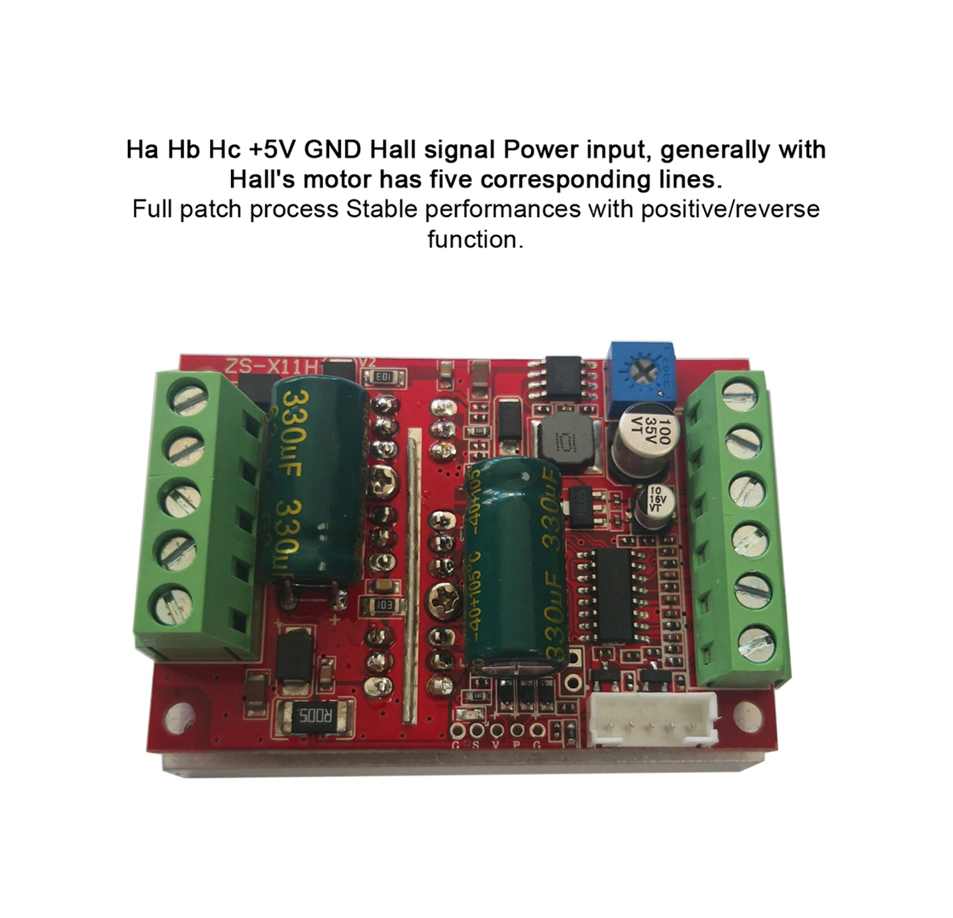 Yunboo 6-60v Geniş Voltajlı 400w Bldc Kontrolcü, 20a Akım, Pwm Ve 0-5v Analog Kontrol, Halka Motor Sürücü Kartı