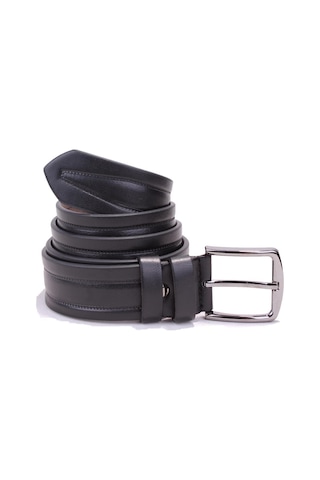 Dagoster DMK26-351 Siyah 4 CM Suni Deri Erkek Kemer Siyah