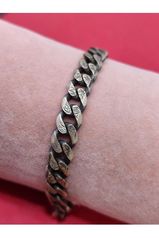 Modagümüşevi 925 Ayar Gümüş Özel Tasarım İthal Oksitli Çift Taraflı Gurmet Bileklik