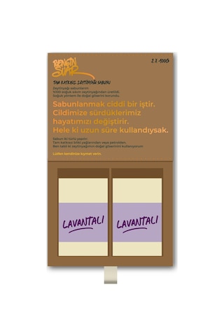 Rengin Suar Lavantalı Zeytinyağı Sabunu 2 x 100 G Rengin Suar Lavantalı Zeytinyağı Sabunu 2 x 100 G
